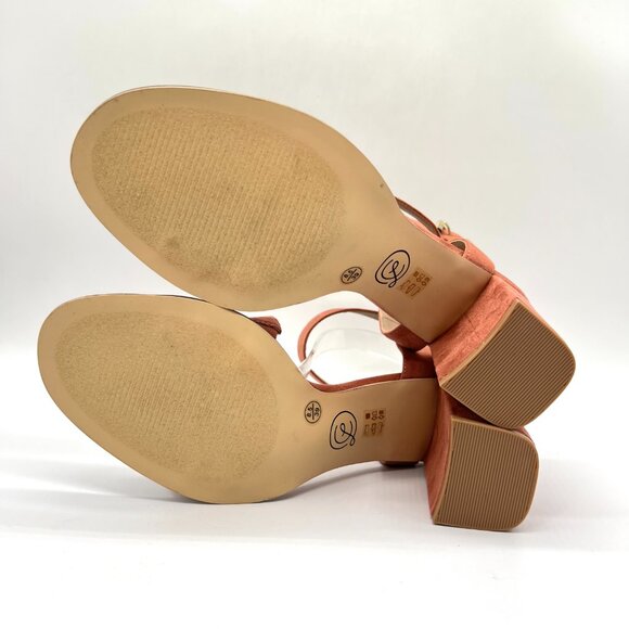 Chinese Laundry Womens Size 8.5 Microsuede Block Heels Dress‎ Sandals Shoes - Picture 9 of 13